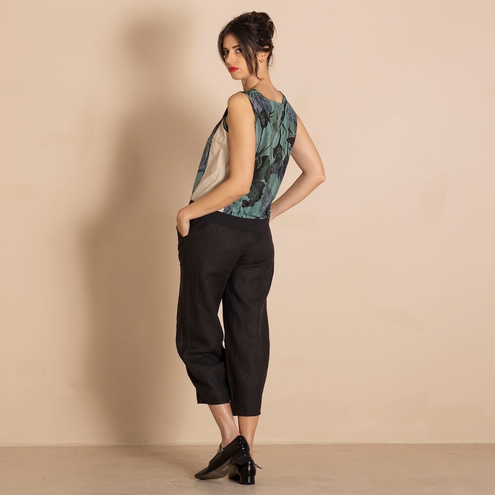 Megan Salmon - Prima Barrel Pant - Black