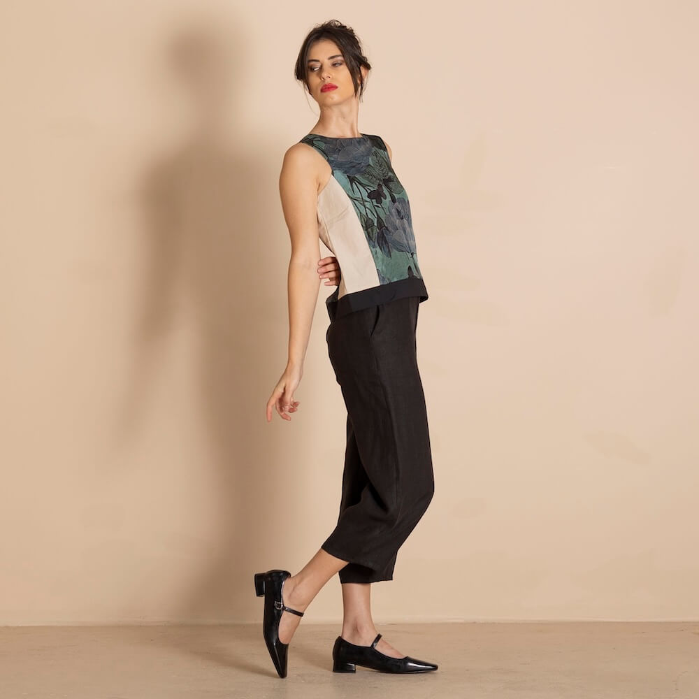 Megan Salmon - Prima Barrel Pant - Black
