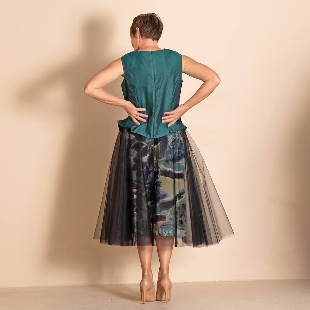 Megan Salmon - Silk Organza Coda Shell - Bottle