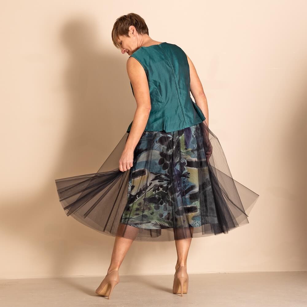 Megan Salmon - Silk Organza Coda Shell - Bottle