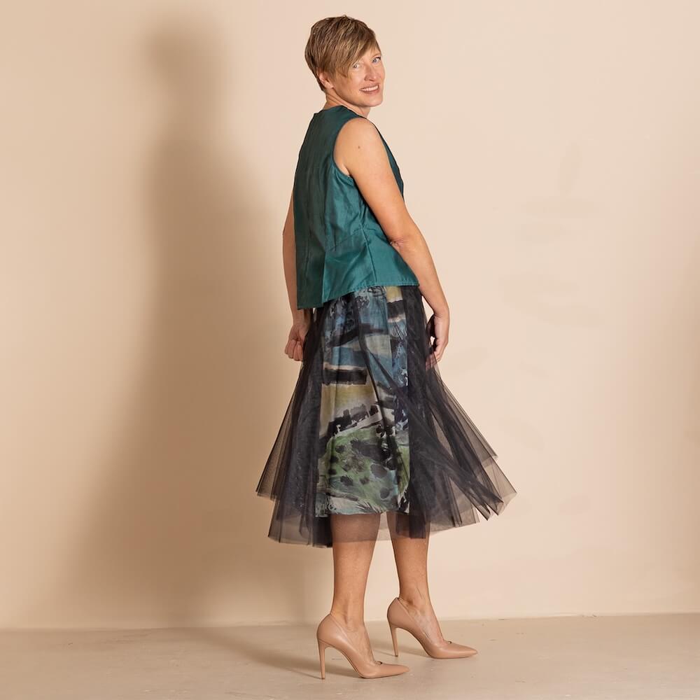 Megan Salmon - Silk Organza Coda Shell - Bottle