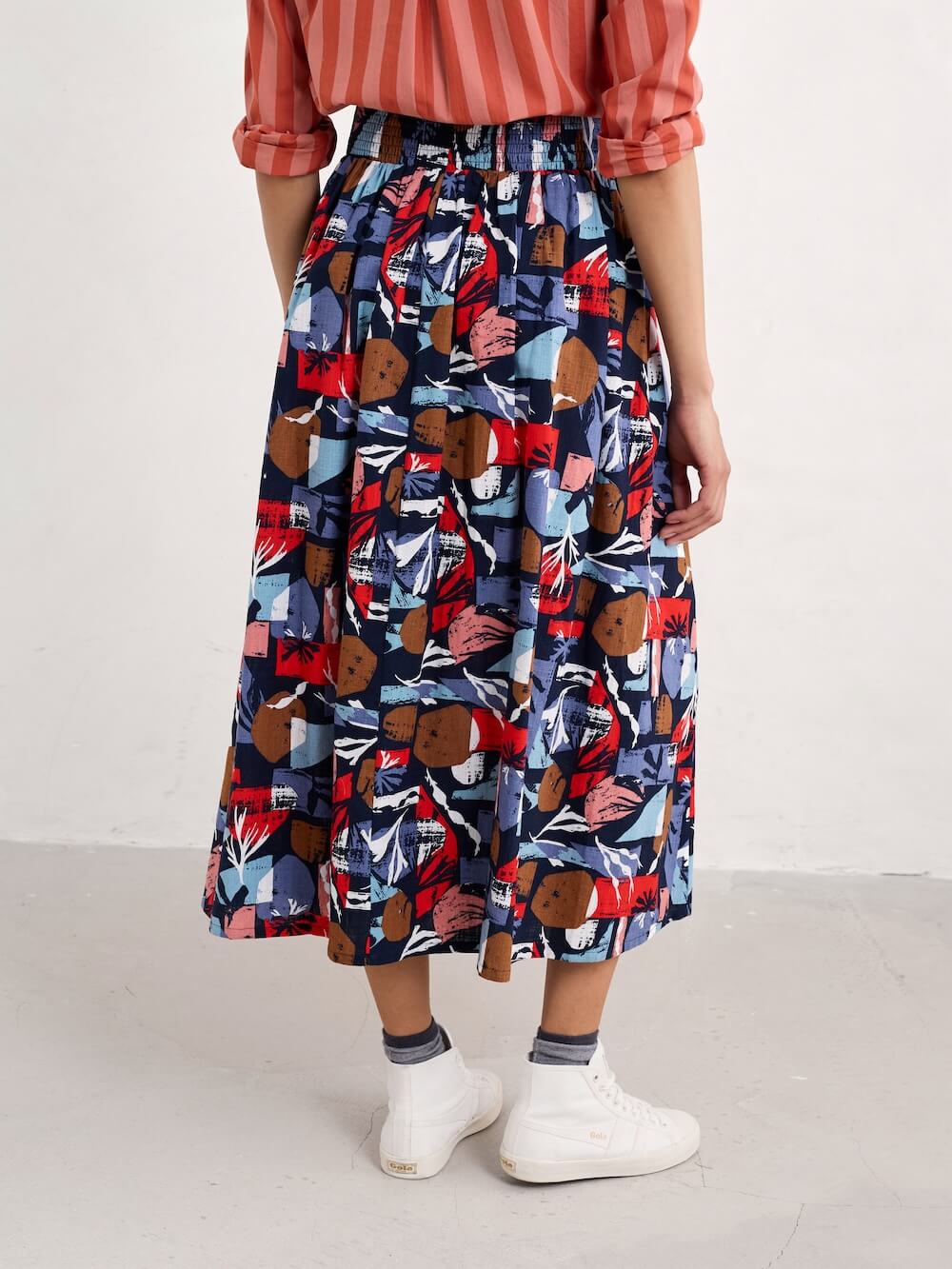 Seasalt - Mevagissey Skirt - Marine Forms Mussel