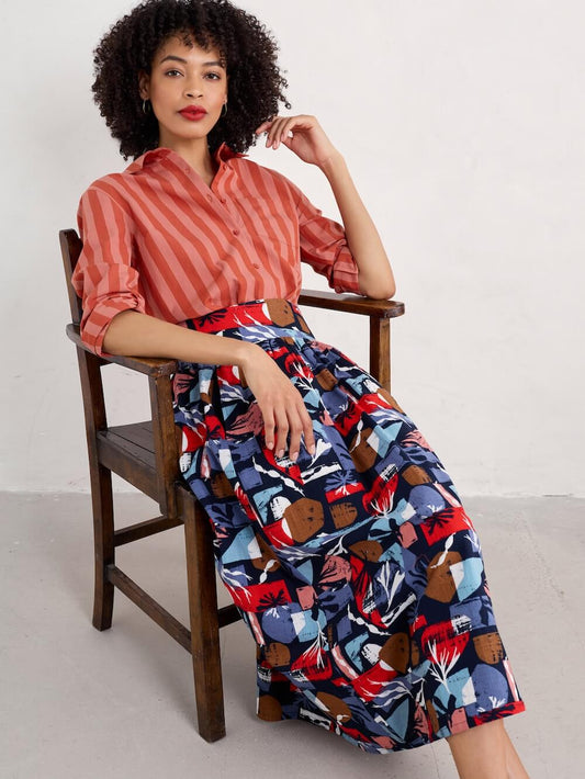 Seasalt - Mevagissey Skirt - Marine Forms Mussel
