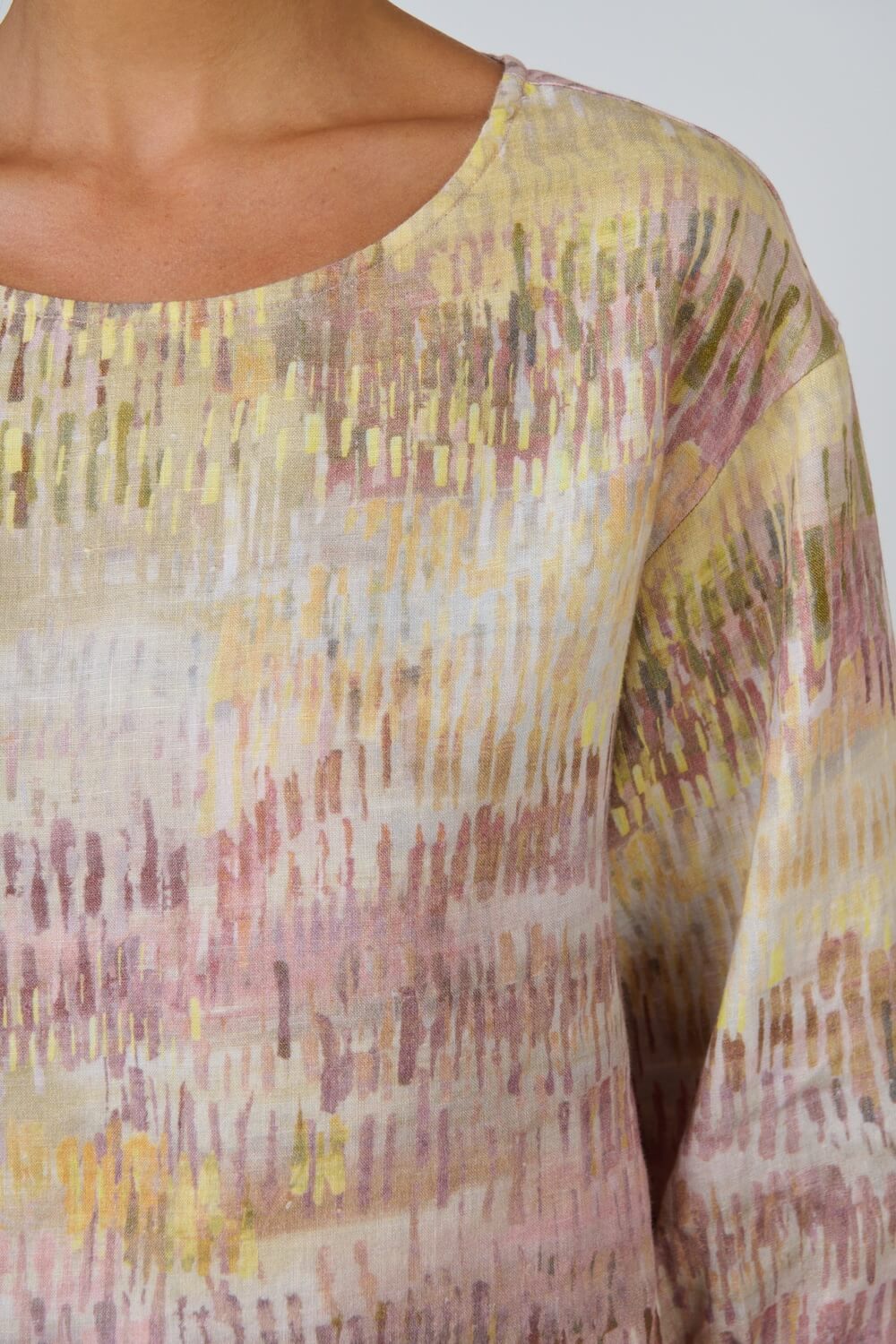 Naturals by O & J - 3/4 Sleeve Blouse (GA674) - Jardin