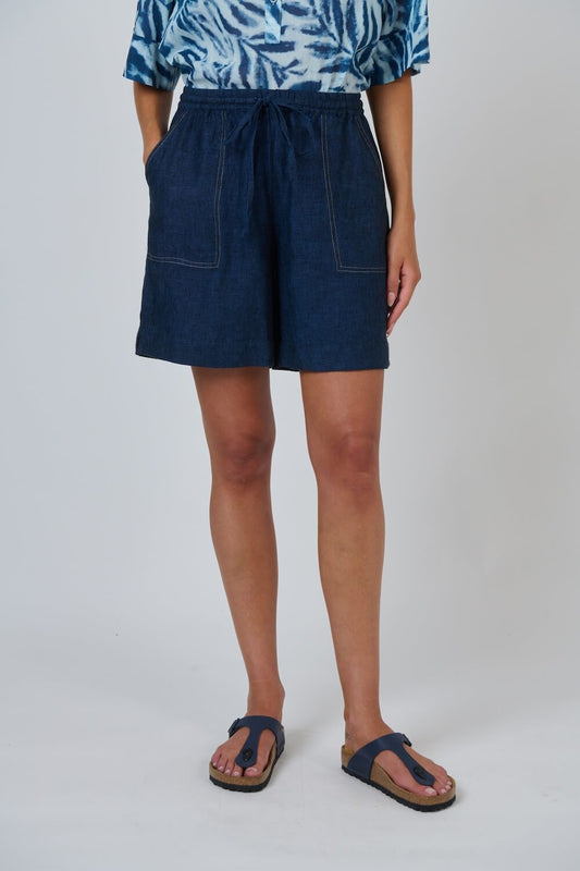 Naturals by O & J - A-Line Linen Shorts (GA477) - Streamline