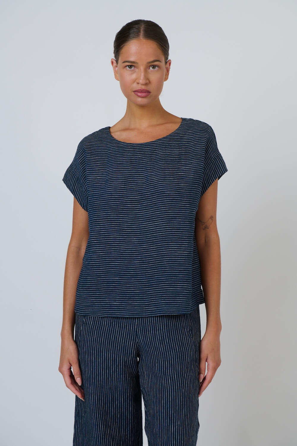 Naturals by O & J - Boat Neck Blouse (GA686) - Streamlined