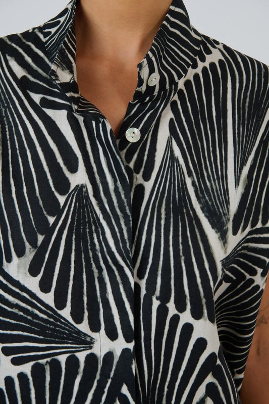 Naturals by O & J - Cap Sleeve Blouse (GA632) - Folies