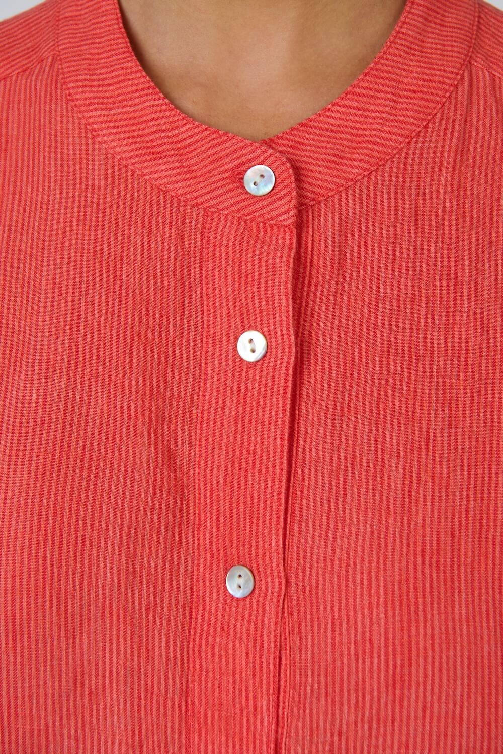 Naturals by O & J - Cap Sleeve Button Up Blouse (GA429) - Sunset Strip