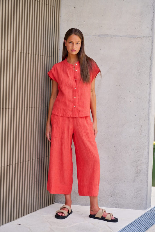 Naturals by O & J - Casual Linen Pants - Sunset Strip