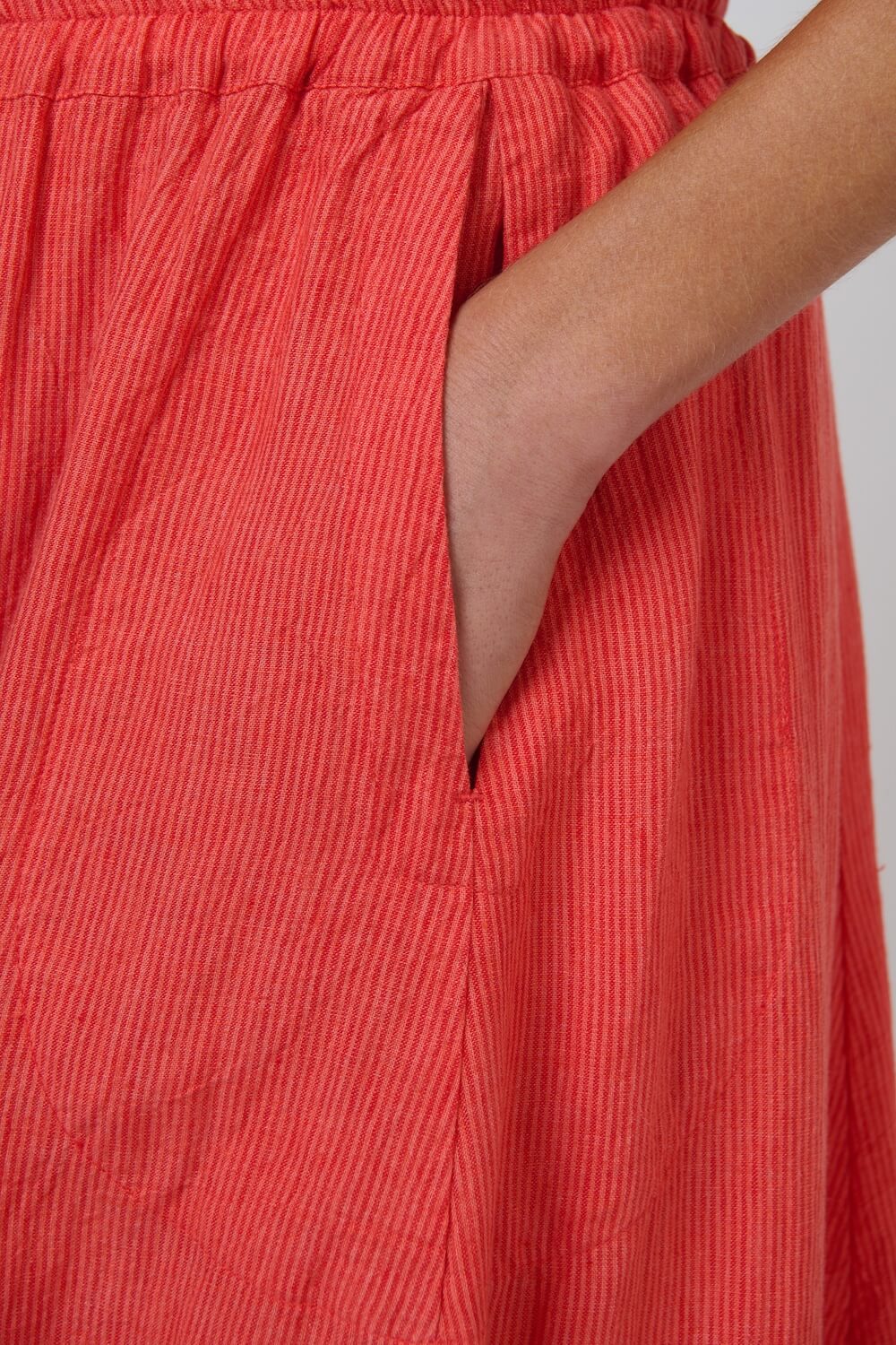 Naturals by O & J - Casual Linen Skirt (GA639) - Sunset Strip