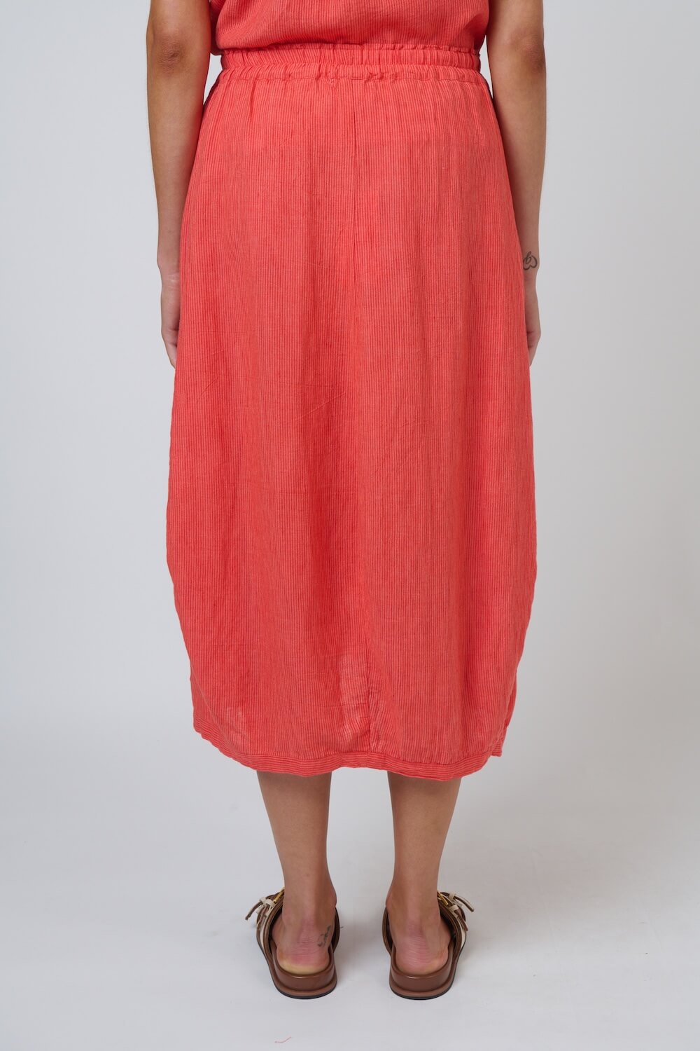 Naturals by O & J - Casual Linen Skirt (GA639) - Sunset Strip