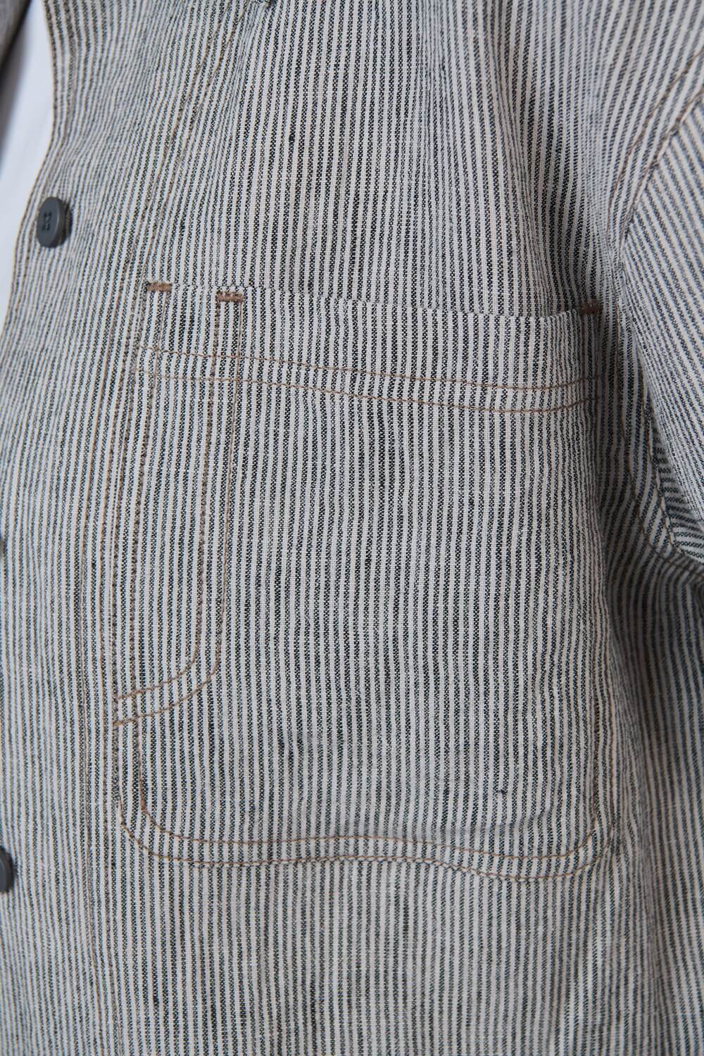 Naturals by O & J - Collared Linen Jacket (GA732) - Rue