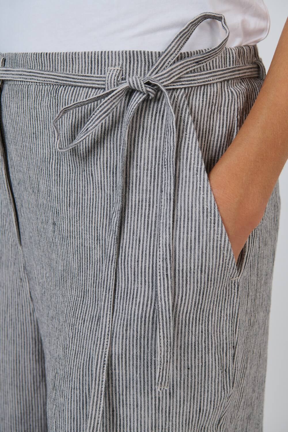 Naturals by O & J - Flared Linen Trousers (GA700) - Rue