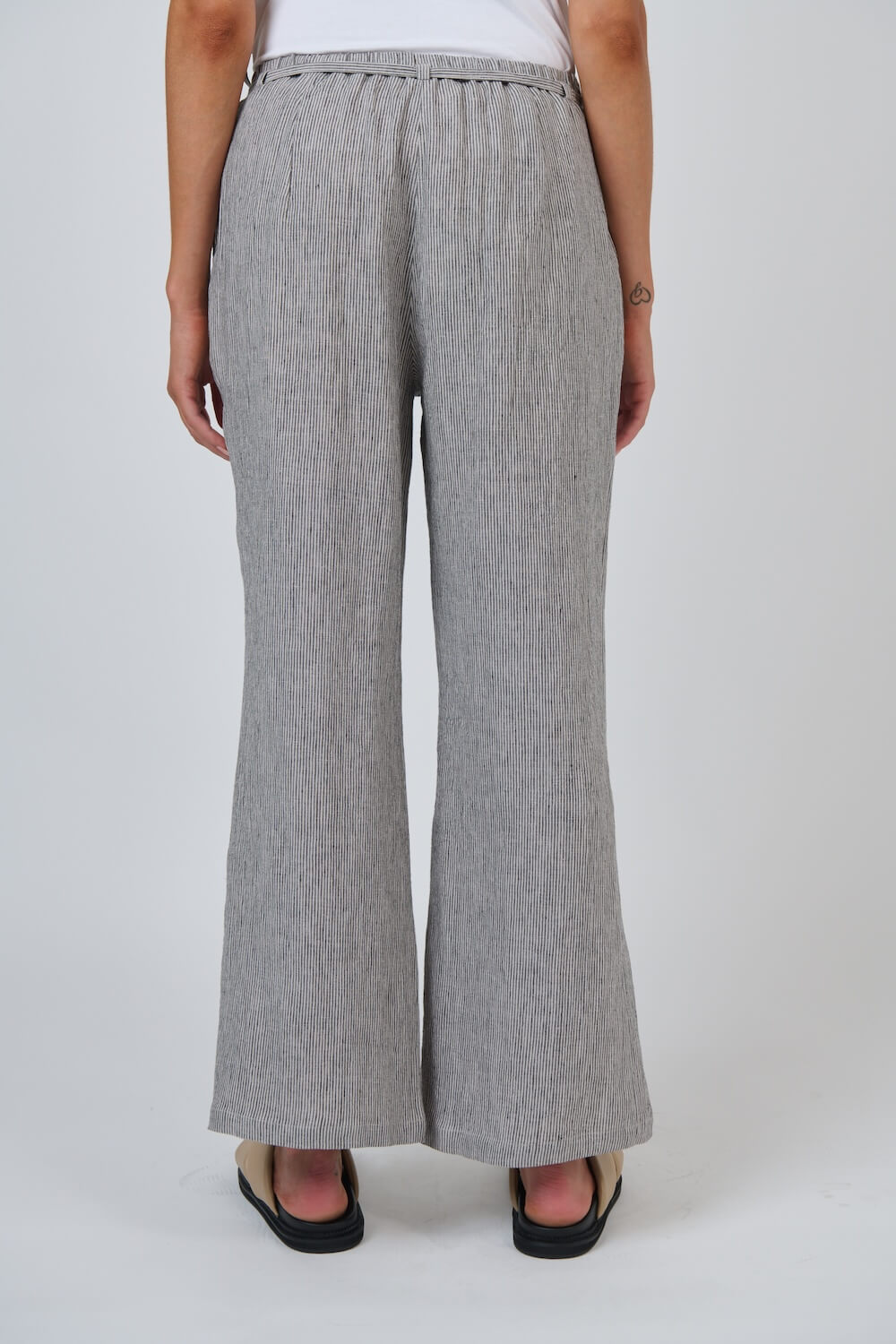 Naturals by O & J - Flared Linen Trousers (GA700) - Rue