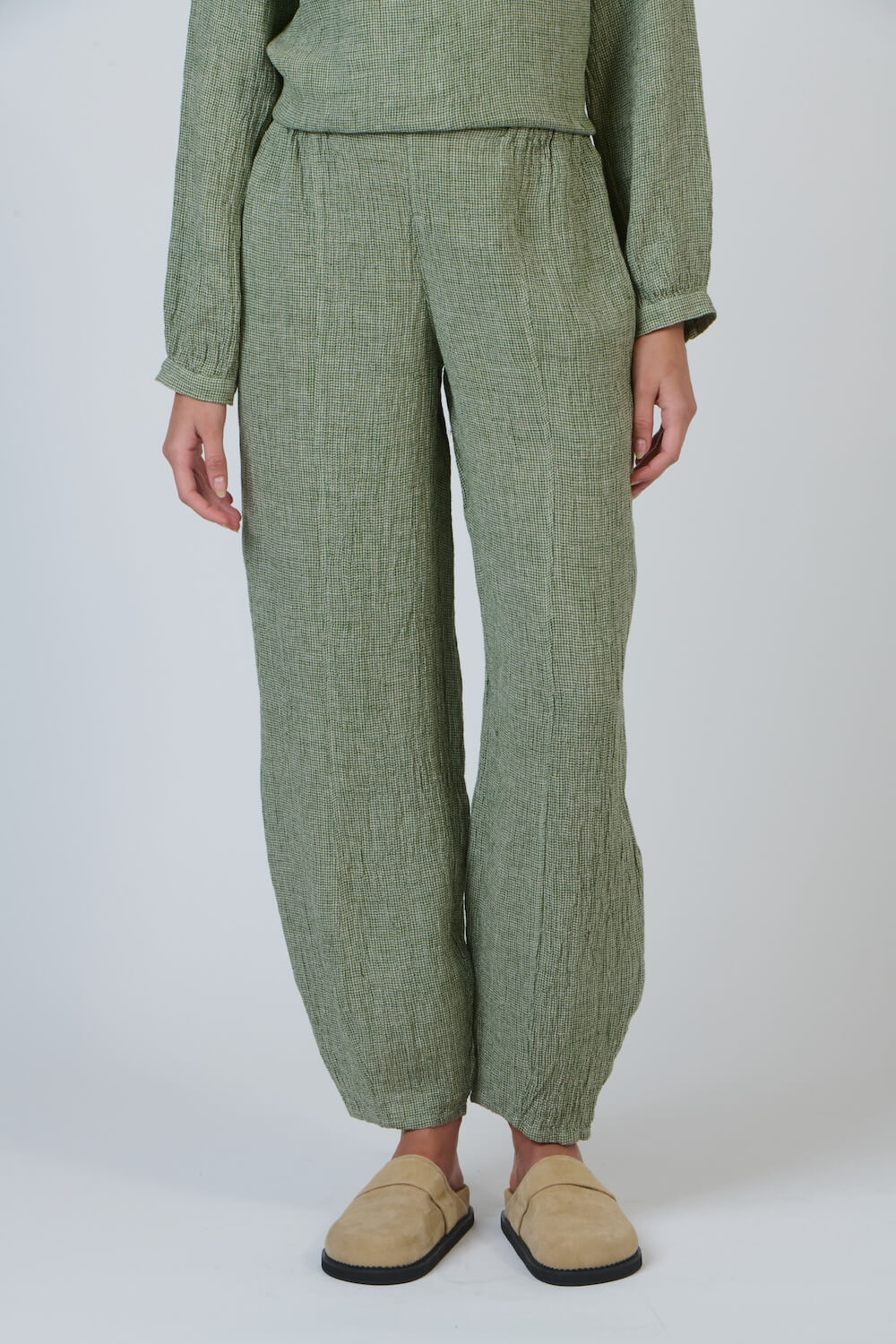 Naturals by O & J - GA657 Balloon Trousers - Oregano