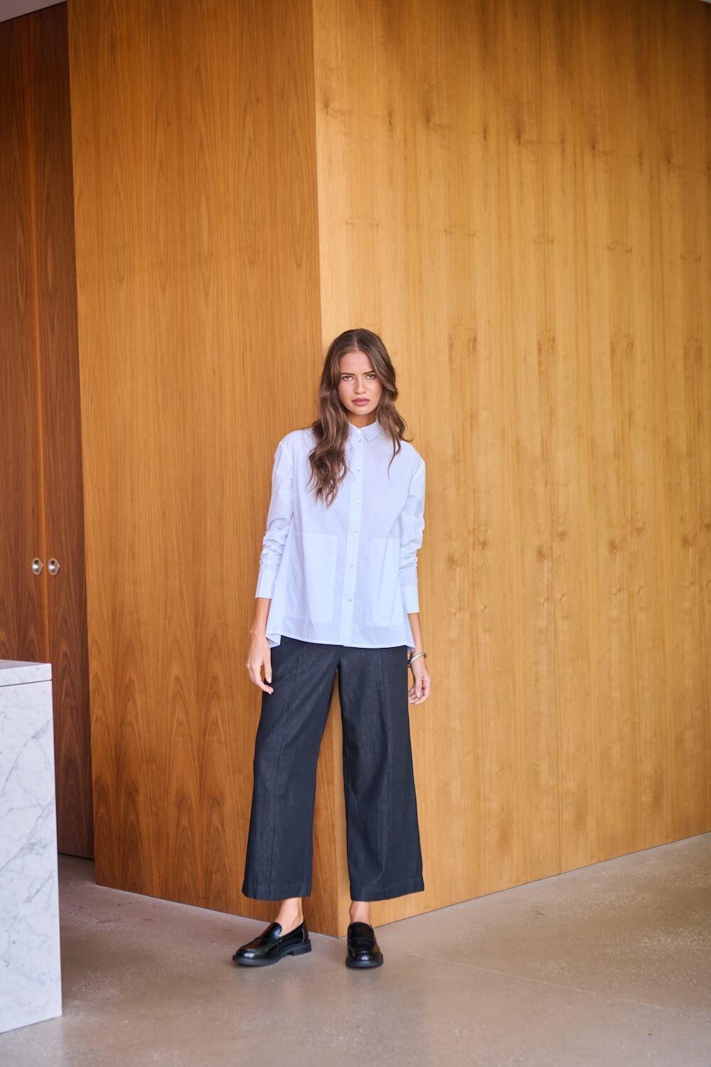 Naturals by O & J - GA671 High Waisted Tailored Trousers - Bikie