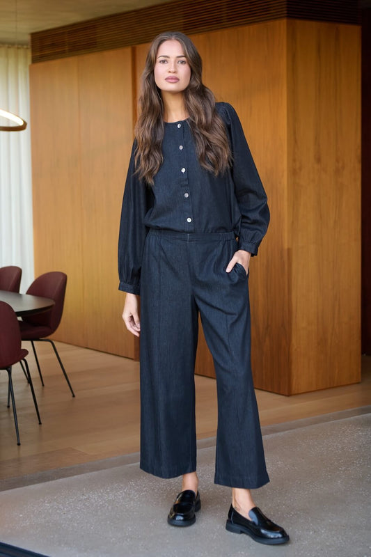 Naturals by O & J - GA671 High Waisted Tailored Trousers - Bikie