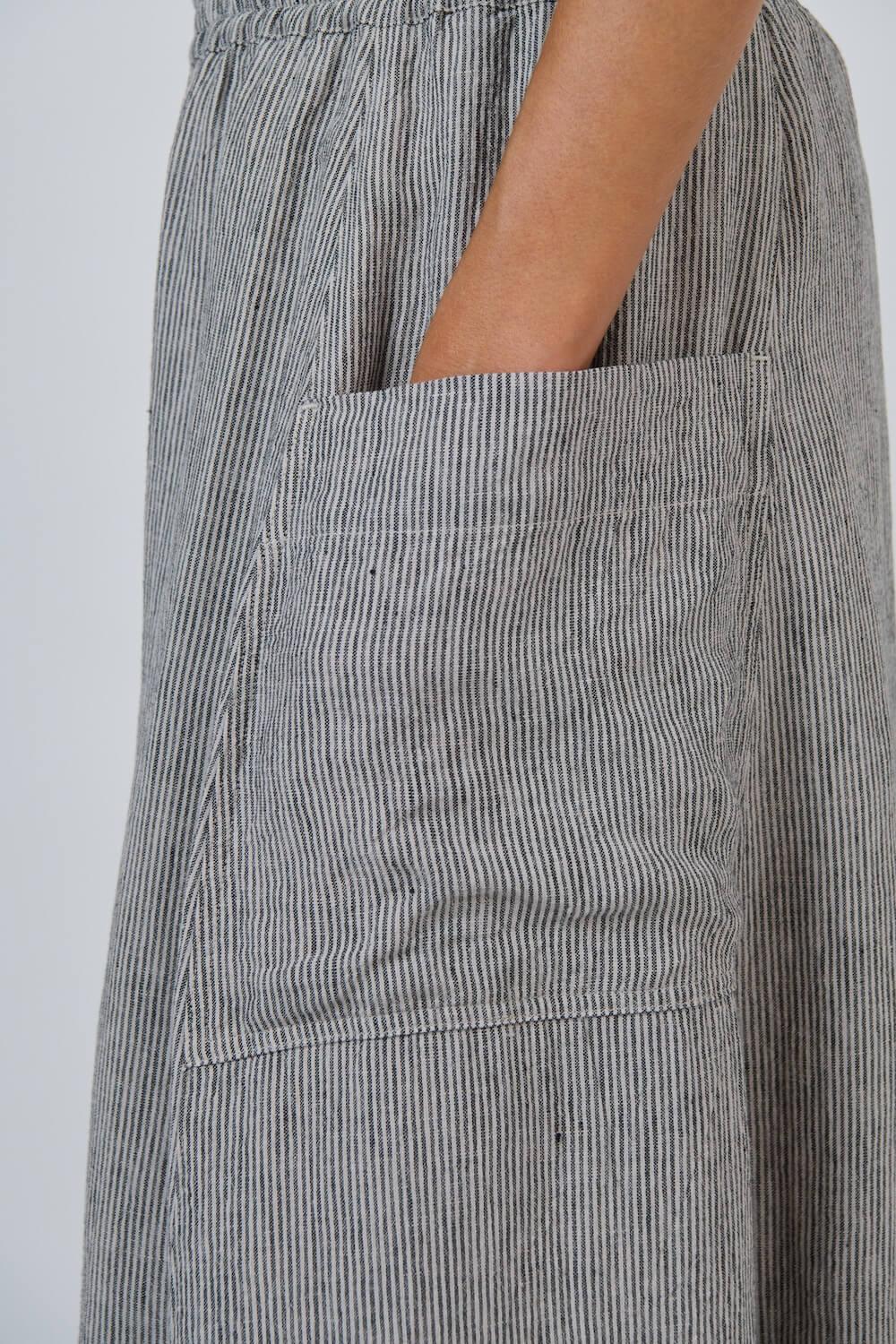 Naturals by O & J - High Waisted Linen Skirt (GA709) - Rue