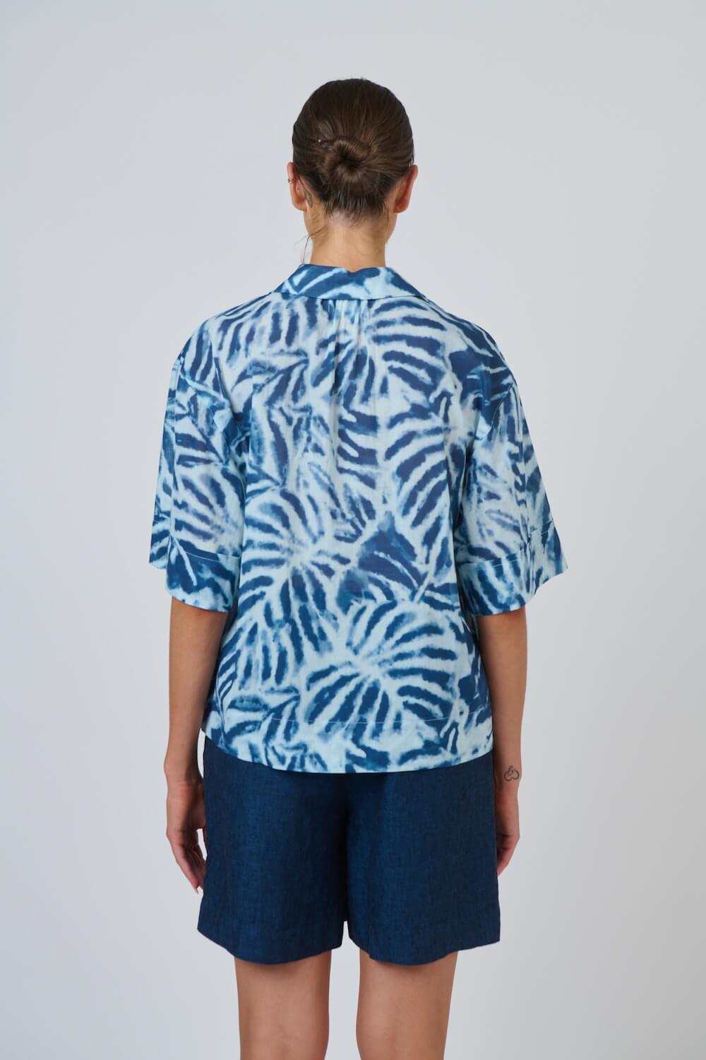 Naturals by O & J - Notch Neck Blouse (GA720) - Palmier