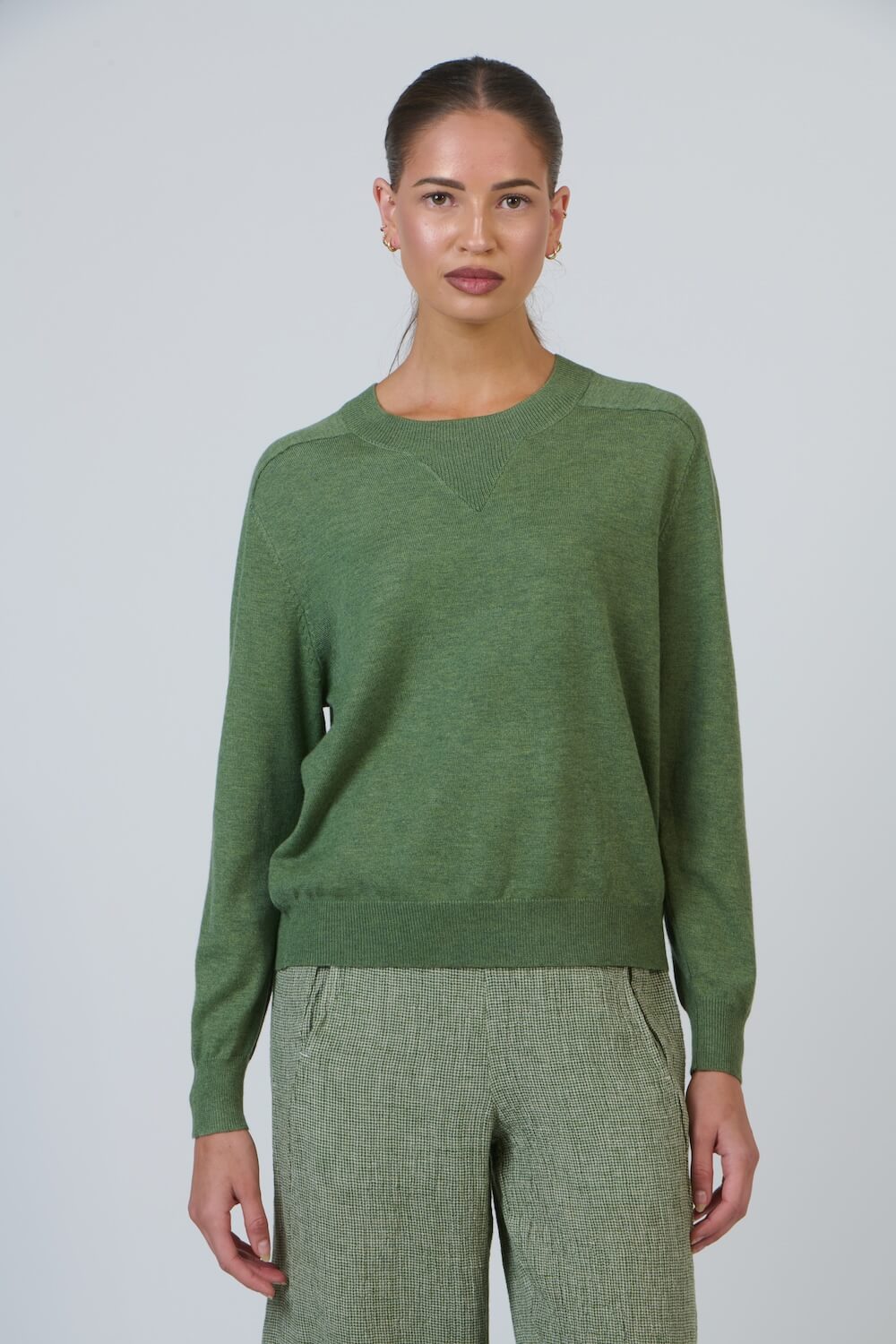 Naturals by O & J - OJW38 Crew Pullover - Sap
