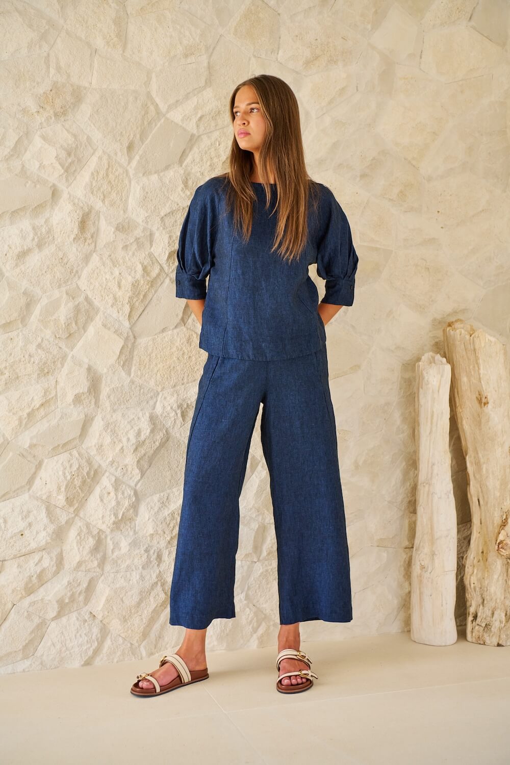 Naturals by O & J - Tailored Trousers (GA398) - Eclipse