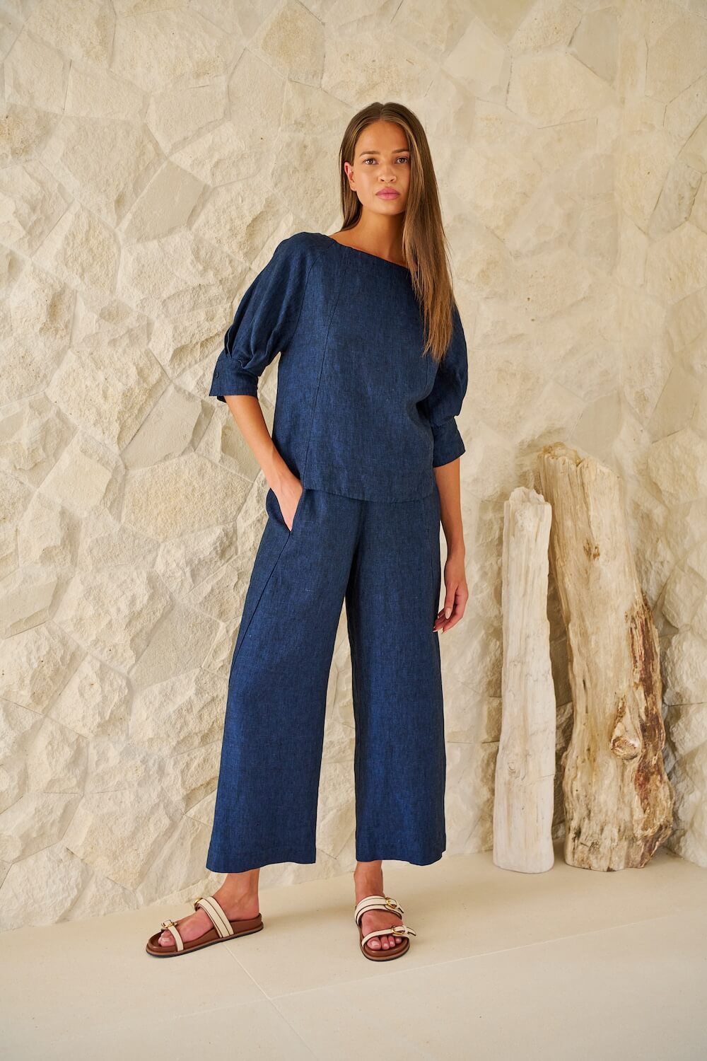 Naturals by O & J - Tailored Trousers (GA398) - Eclipse