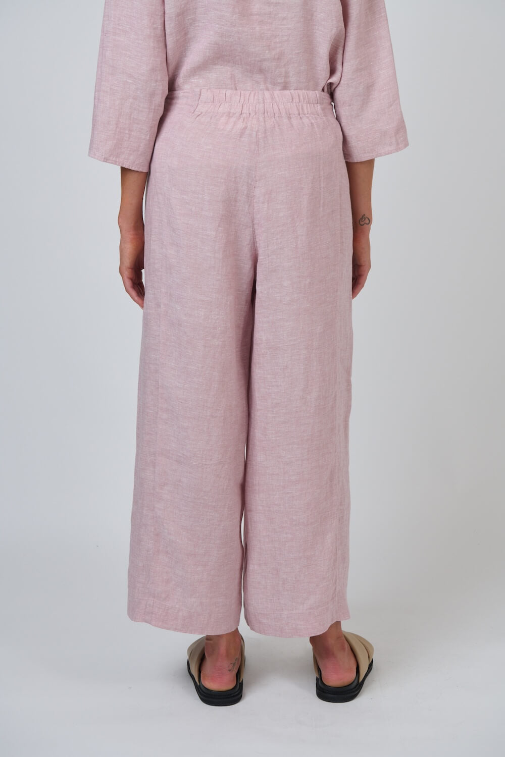 Naturals by O & J - Wide Leg Tailored Trousers (GA698) - Radish