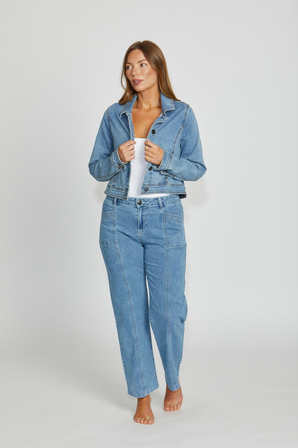 New London Jeans - Holborn LW Wide Leg Jeans - Light Wash