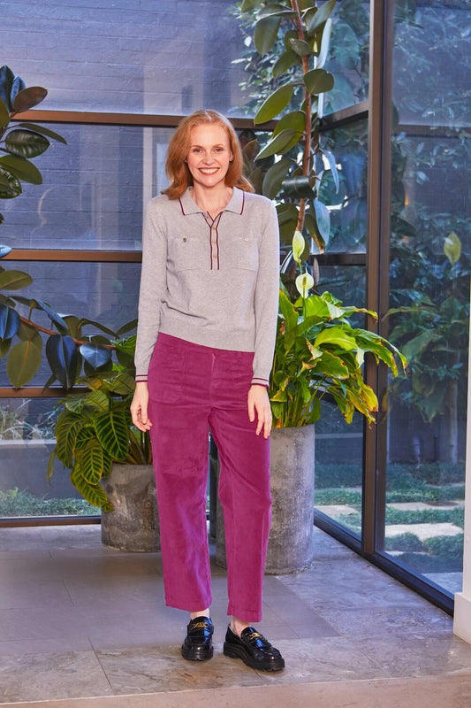 New London Jeans - Penrith Jeans - Purple Cord
