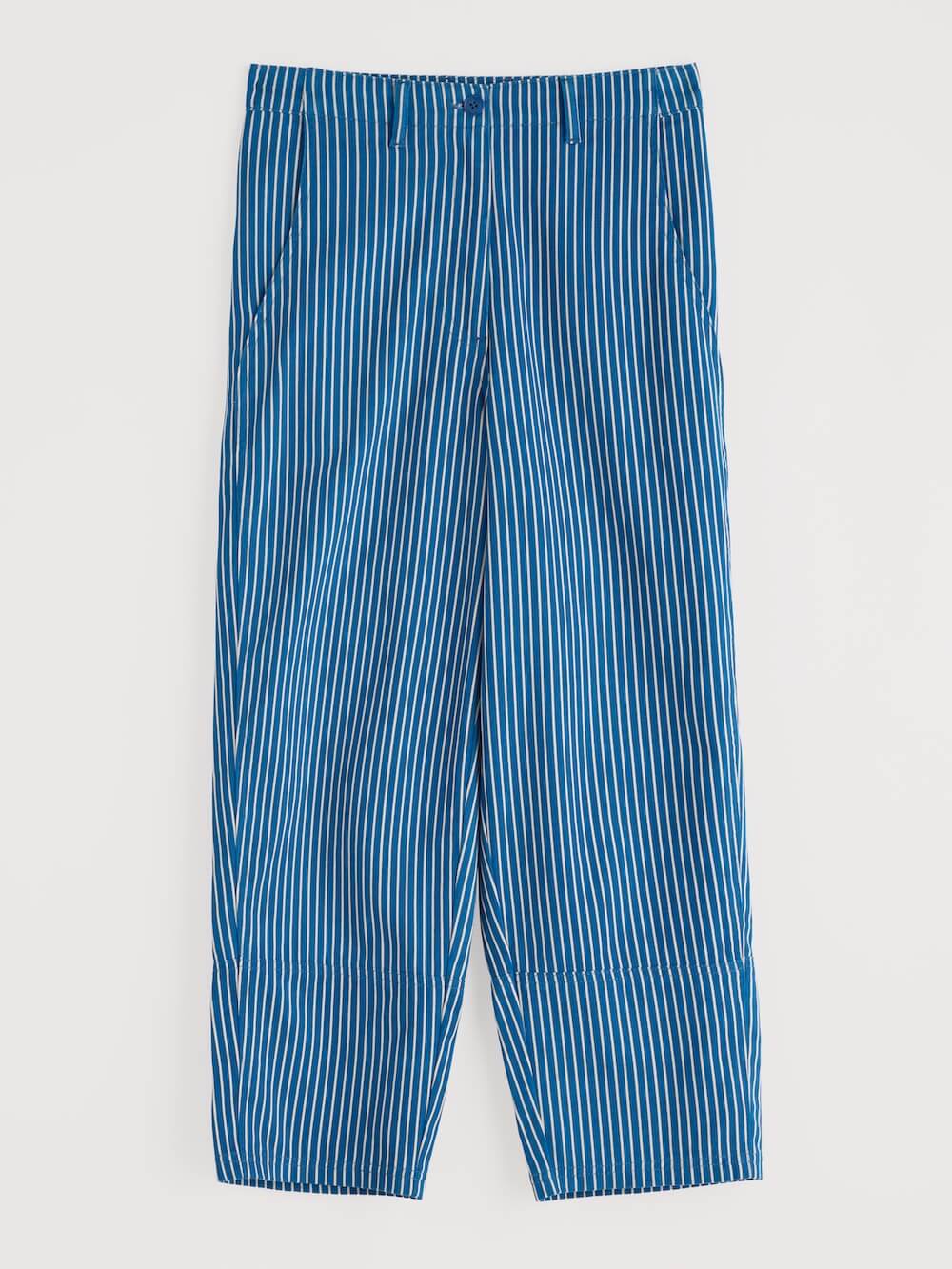 Seasalt - Painted Forms Trouser - Ticking Stripe Ink