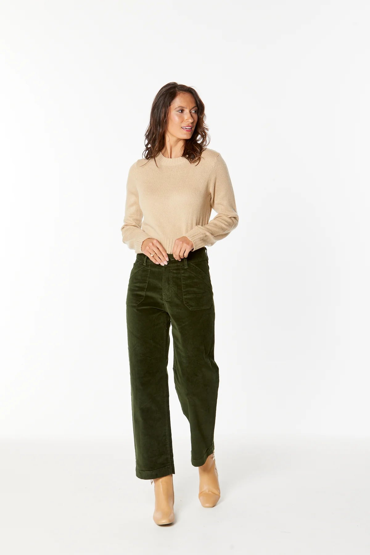 New London Jeans - Penrith Cord - Olive