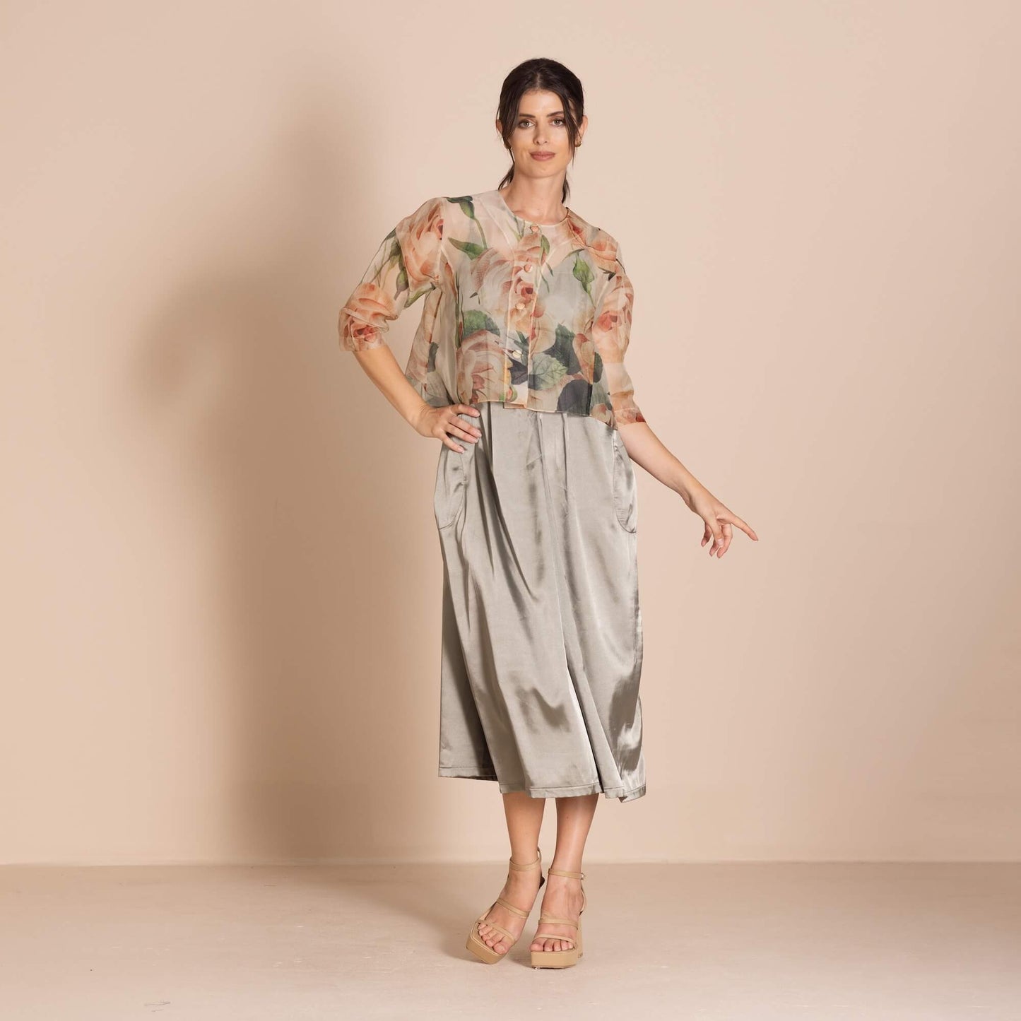 Megan Salmon - Roses Birdie Jacket