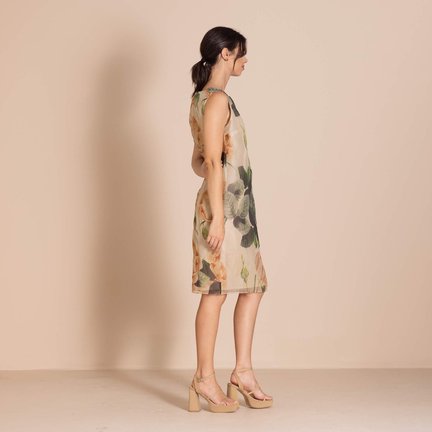Megan Salmon - Roses Shift Dress