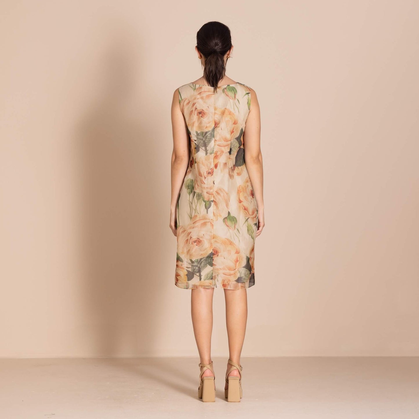 Megan Salmon - Roses Shift Dress