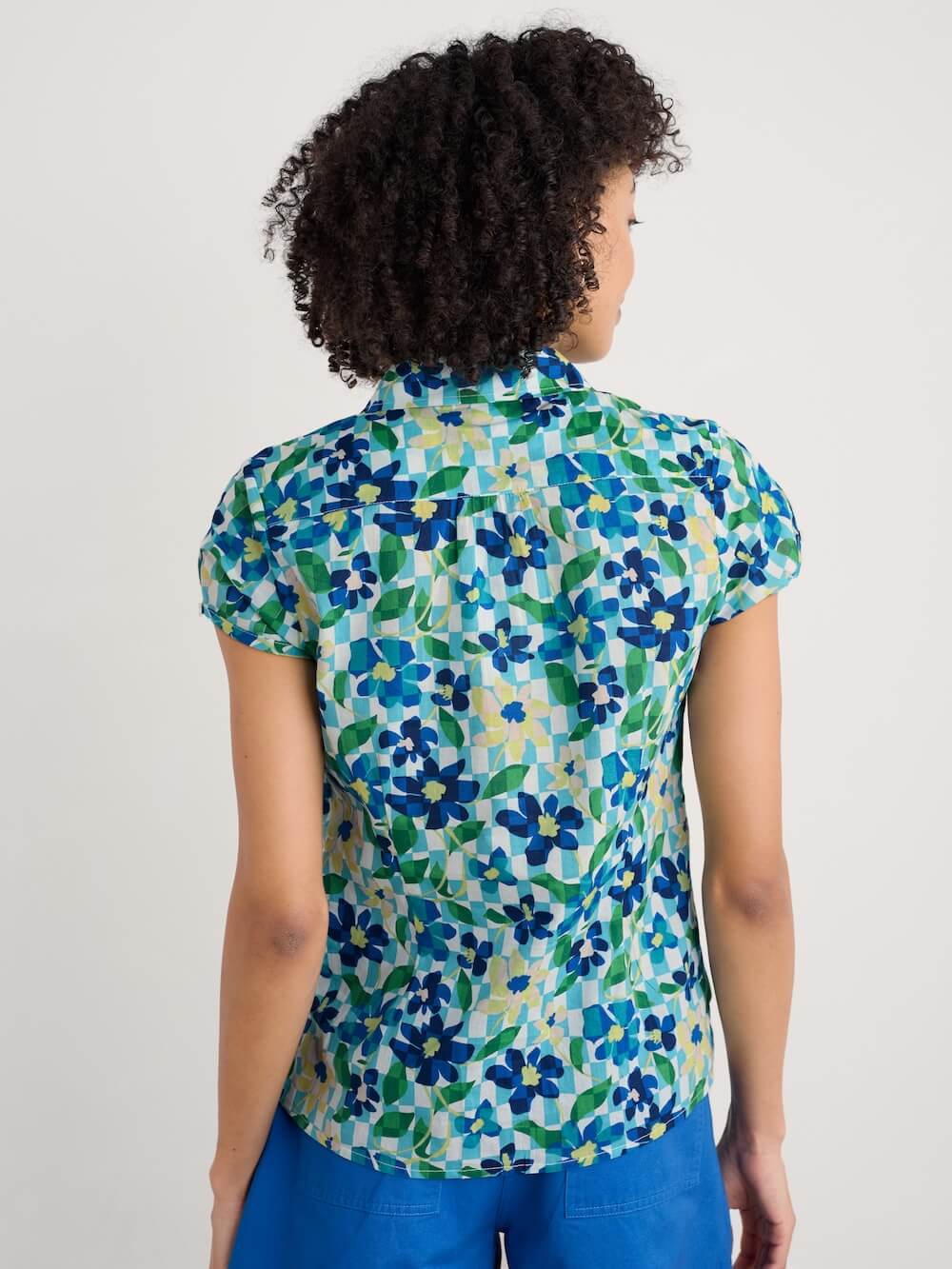 Seasalt - Rushmaker Shirt - Picnic Floral Chalk