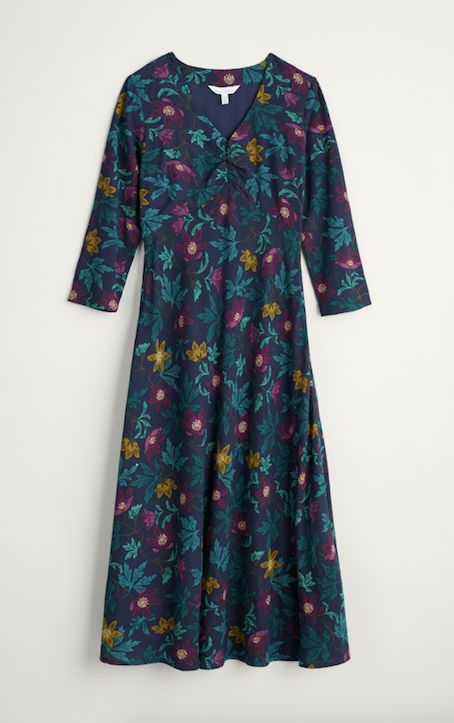 Seasalt Willow Blossom Dress - Anemone Floral Maritime