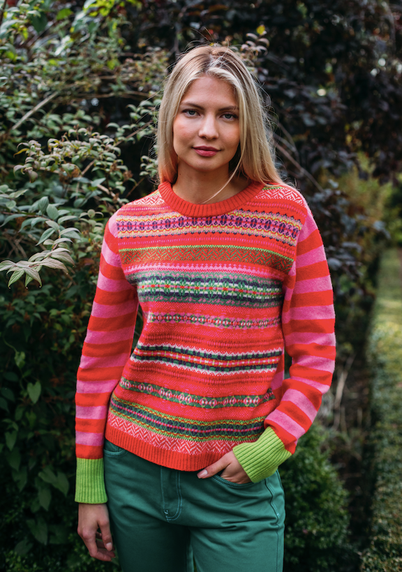 Eribe Stobo Fairisle Sweater - Rosa