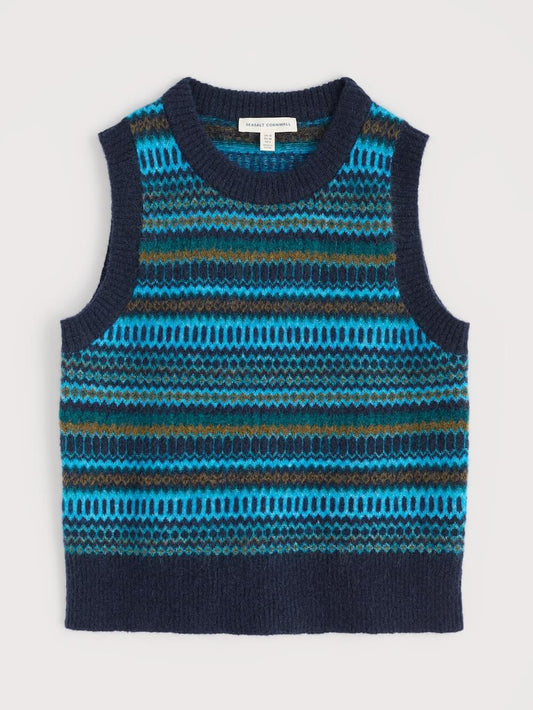 Seasalt - Anika Vest - Modernist Cyan Multi