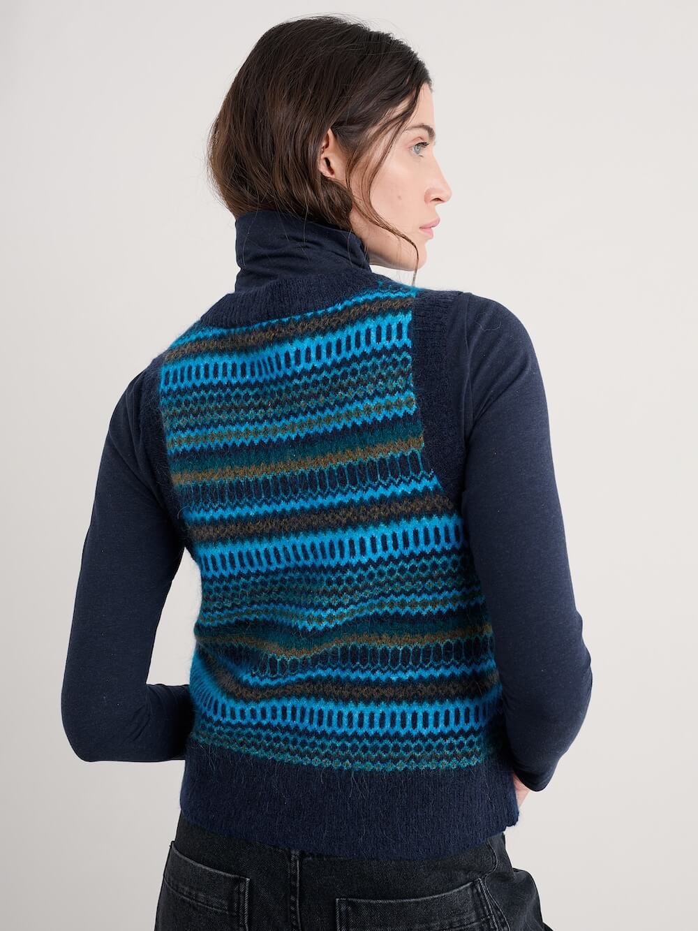 Seasalt - Anika Vest - Modernist Cyan Multi