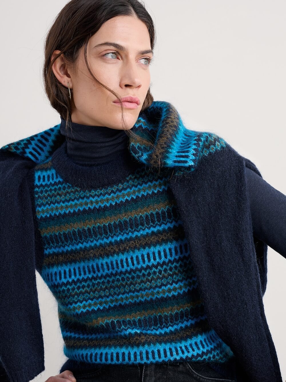 Seasalt - Anika Vest - Modernist Cyan Multi