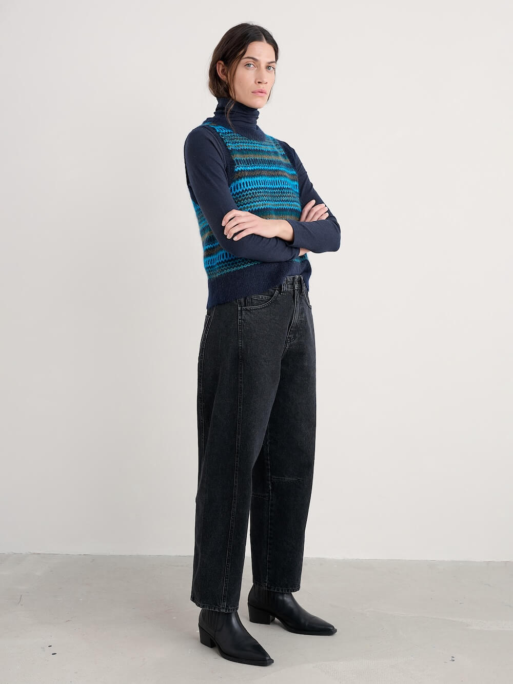 Seasalt - Anika Vest - Modernist Cyan Multi