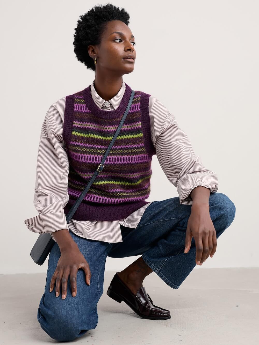 Seasalt - Anika Vest - Modernist Grape Oak Mix