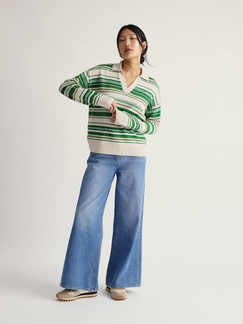 Seasalt - Bird Flight Jumper - Corula Chalk Bright Green