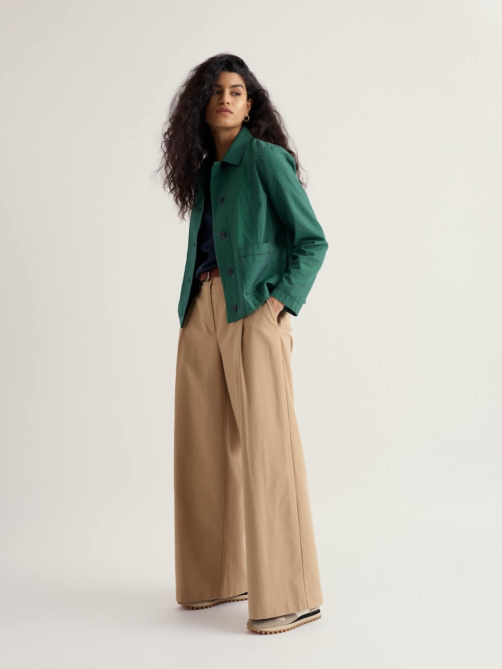 Seasalt - Carnon Downs Jacket - Forest Garden Spring Green
