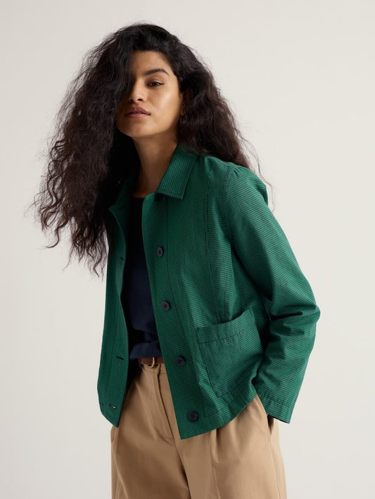 Seasalt - Carnon Downs Jacket - Forest Garden Spring Green