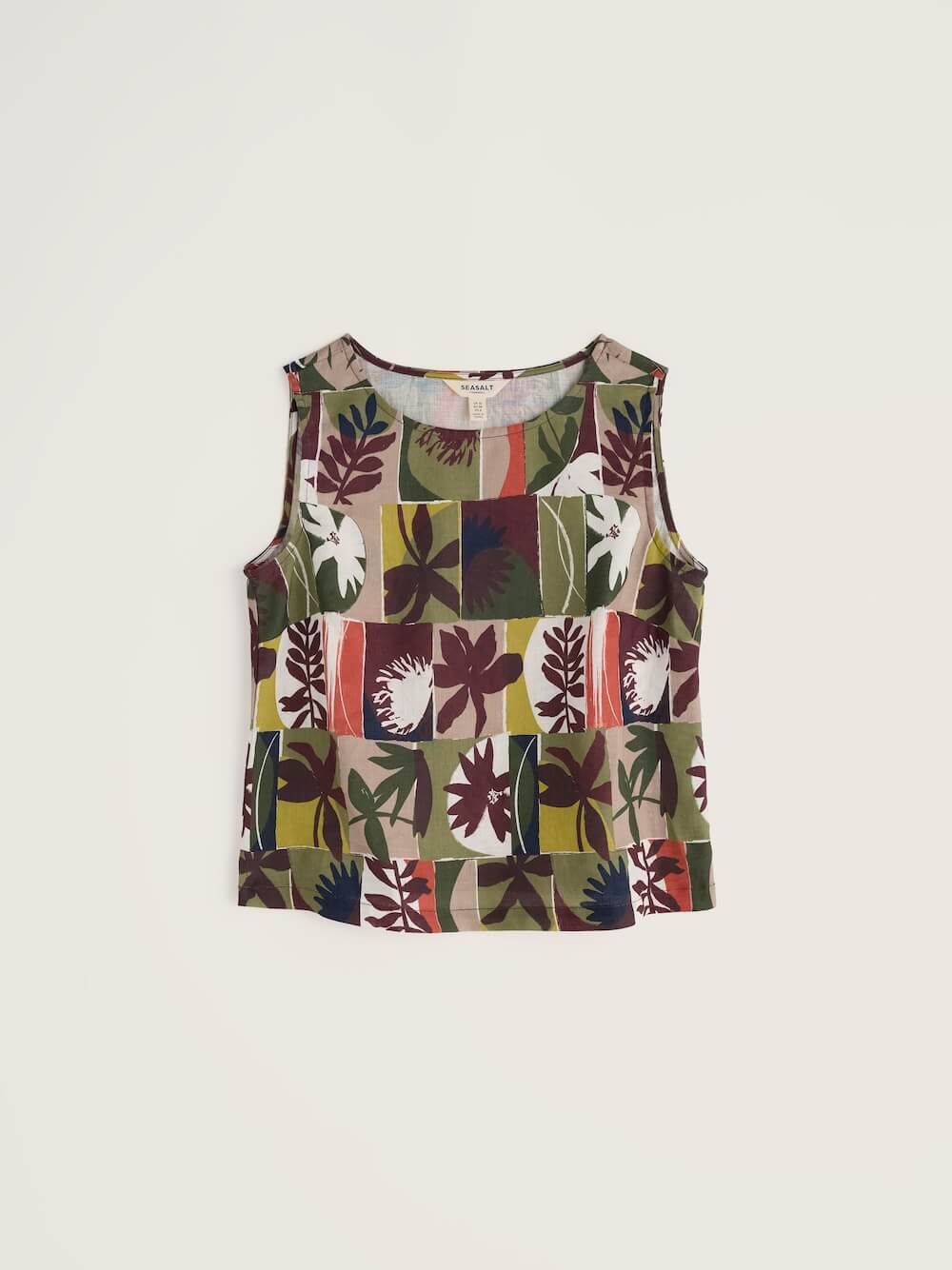 Seasalt - Colour Study Top	- Floral Splice Cacao