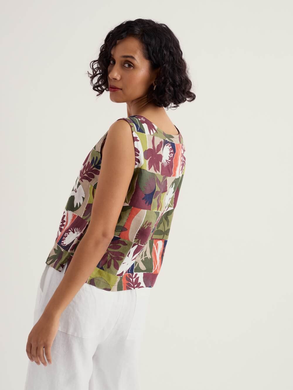 Seasalt - Colour Study Top	- Floral Splice Cacao