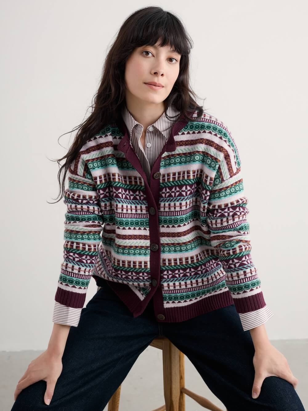 Seasalt - Copperhouse Cardigan - Float Sardine Multi