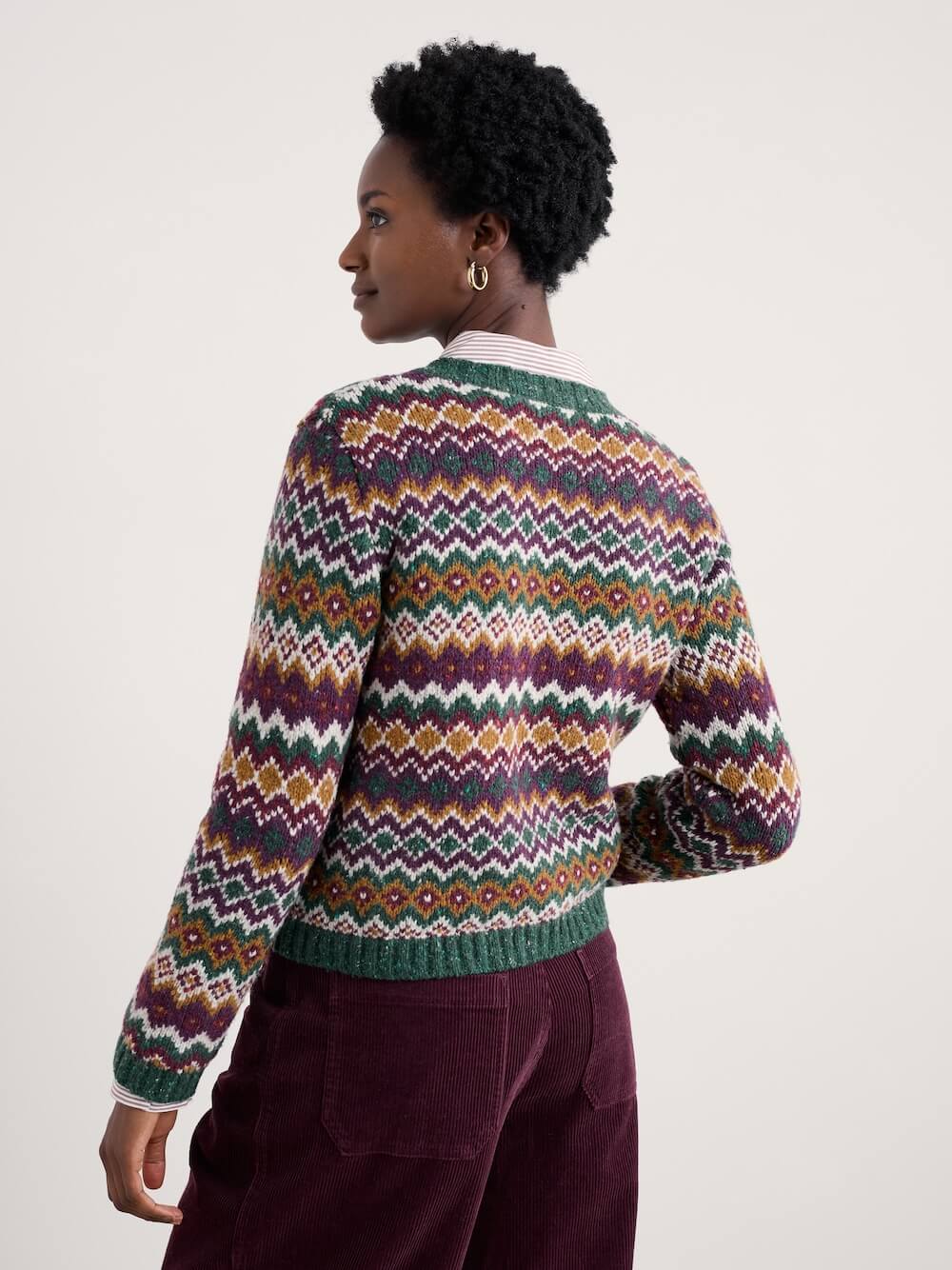Seasalt - Dawson Pick Cardigan Fair Isle - Modernist Dark Wreckage Multi