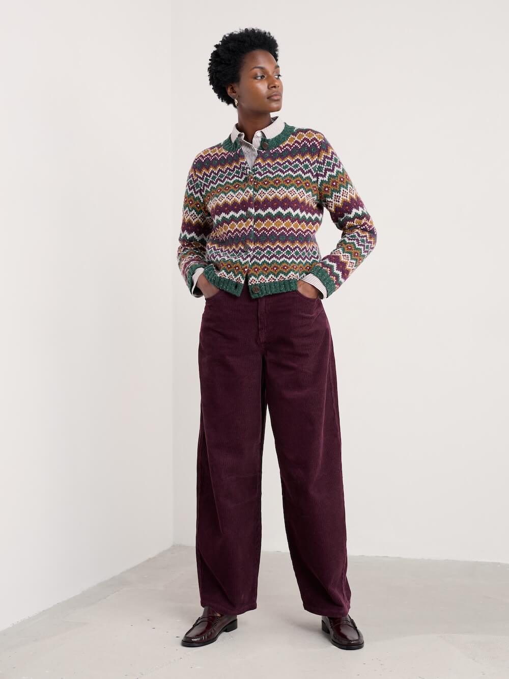 Seasalt - Dawson Pick Cardigan Fair Isle - Modernist Dark Wreckage Multi